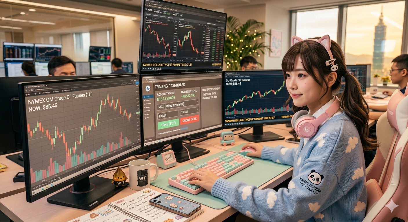 原油期貨怎麼玩？CL、QM、MCL 規格全解析：做空 1 口要準備多少保證金？