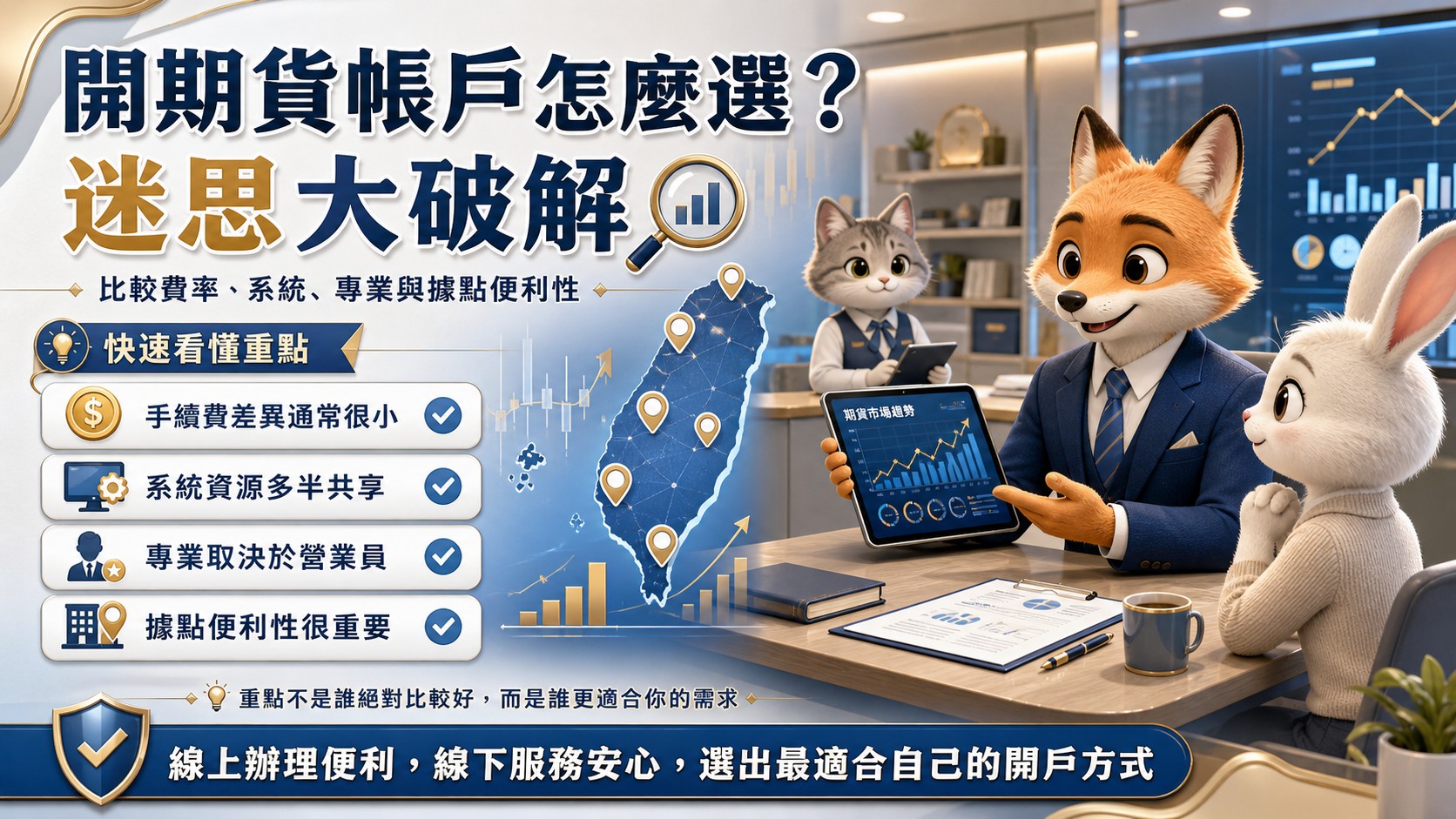 開期貨帳戶該找證券公司還是期貨公司？破除手續費、系統速度與專業度迷思