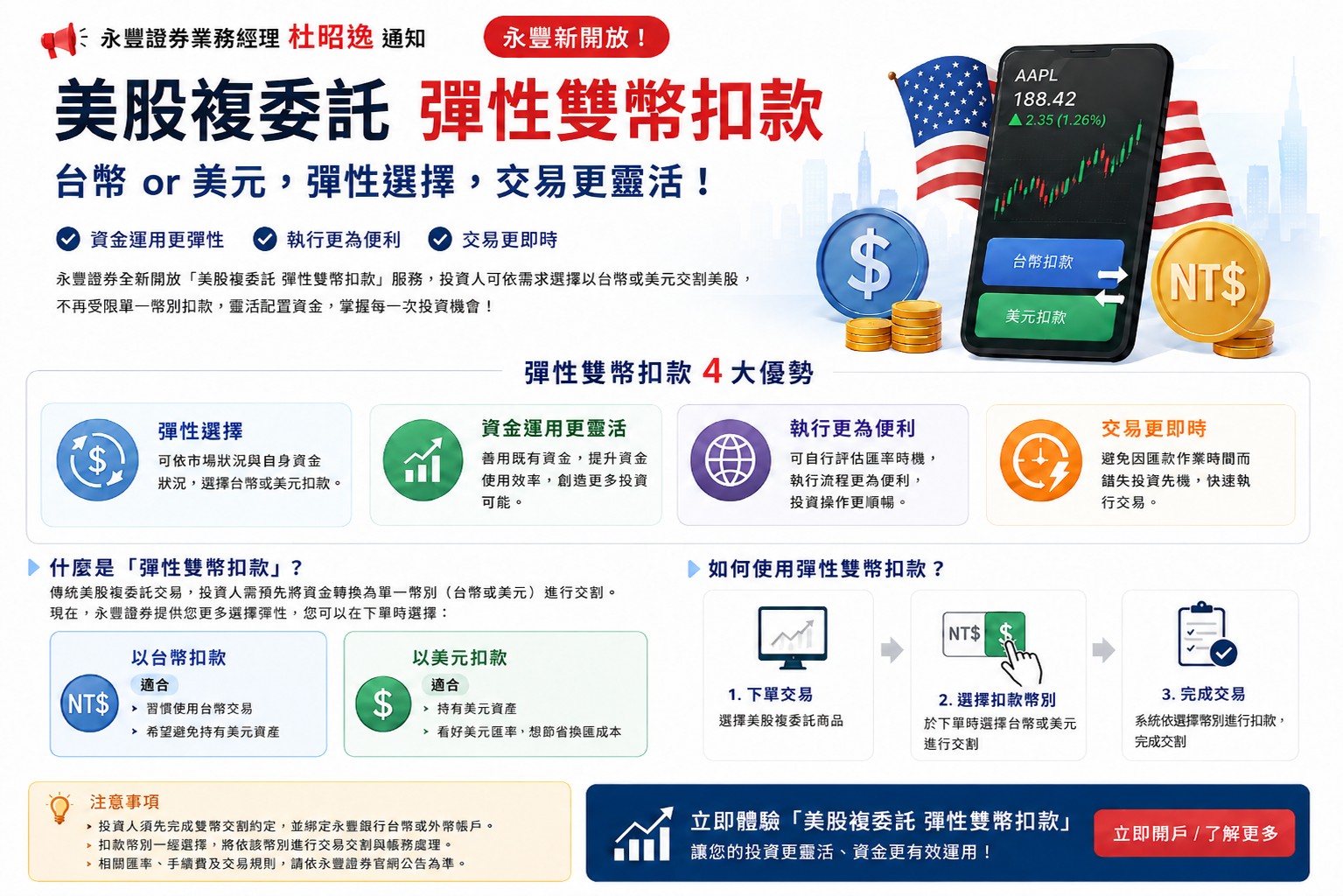 2026 永豐證券複委託 3.0 上線！美股雙幣彈性扣款、豐存股設定全攻略